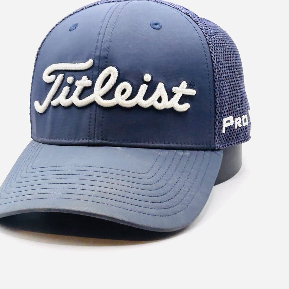 Titleist Pro V1 Trucker Snapback Navy Blue One Size Golf Hat